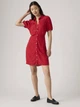 Платье-рубашка короткое летнее женское Levi`s 101147940 XL Красное (1159857909) - изображение 3