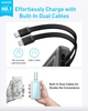 Павербанк Anker Zolo A1681 20000mAh 30W со встроенными кабелями USB-C+ Lightning, Power Delivery, Fast Charge, дисплей Белый - изображение 3
