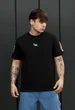 Футболка чоловіча стаф чорна з логотипом та зображенням риби базова Staff black logo & fish M (386850) - зображення 1