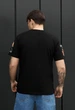 Футболка чоловіча стаф чорна з логотипом та зображенням риби базова Staff black logo & fish M (386850) - зображення 2