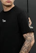 Футболка чоловіча стаф чорна з логотипом та зображенням риби базова Staff black logo & fish M (386850) - зображення 3