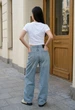 Джинсы Женские Стаф Голубовато-серые Широкие Джинсовые Штаны Staff 2 Blue Gray Wide Leg 34 (387061) - изображение 2
