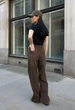 Джинси Жіночі Стаф Коричневі Широкі Штани Класичні Staff 2511 Brown Wide Leg 36 (385640) - зображення 2