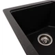 Гранітна мийка Valeso Harmony 780x500 врізна, прямокутна, чорна матова - зображення 3