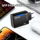 Сетевое зарядное устройство на 5 портов USB-C GaN 240W с 3PD и 2QC3.0 Черный - изображение 4