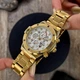 Годинник наручний Forsining 6914 Gold-White Steel - зображення 2
