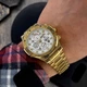 Годинник наручний Forsining 6914 Gold-White Steel - зображення 4