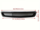 Передня решітка радіатора для Honda Civic 6 EK 1996 1998 із сіткою - зображення 4
