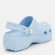 Женские кроксы на платформе Сrocs Classic Platform Blue Calcite Clog 211231, голубі W6/36-37/22.9см - изображение 4
