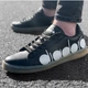 Кожаные кроссовки diadora game bolder размер 43 чёрно - белые - изображение 2