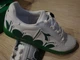 Кожаные кроссовки diadora b.elite bolder размер 43 зелёно - белые - изображение 5