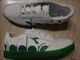 Кожаные кроссовки diadora b.elite bolder размер 43 зелёно - белые - изображение 8