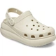 Женские кроксы на платформе Crocs Classic Crush Clogs, Бежевые, 207521-100, (M4/W6), 36-37, 22см - изображение 2