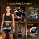 Комплект тайские шорты и брелок-талисман гиря для кикбоксинга мма муай тай тайского бокса смешанных единоборств мужские женские детские спортивные в зал с разрезами боксерские тренировочные сатиновые широкий пояс Top King Черно-серебристые 4_3_S_9B - изображение 12