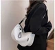 Женская сумка через плечо Fashion (белая) стильная кроссбоди сумка с широким ремнем - изображение 2