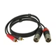 Готовый аудио кабель 2xRCA — 2xXLR Male KLOTZ AT-CM0300 3м - изображение 1