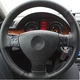 Чехол на руль VW Passat B6/Golf 5/Jetta/Tiguan 2005-2011 (кожа/перфорация) №72 - изображение 1