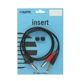 Готовый аудио кабель Jack 6,3 Stereo — 2xJack 6,3 mono KLOTZ AY1-0300 3м - изображение 3