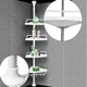 Універсальна кутова телескопічна полиця для ванної кімнати Multi Corner Shelf 4 яруси 205 6 - изображение 1