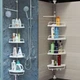 Універсальна кутова телескопічна полиця для ванної кімнати Multi Corner Shelf 4 яруси 205 6 - изображение 2