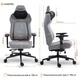 Кресло игровое GamePro GC925G Gray Black - изображение 7