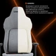 Кресло игровое GamePro GC925G Gray Black - изображение 16