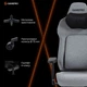 Кресло игровое GamePro GC925G Gray Black - изображение 17