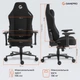 Кресло игровое GamePro GC775B Fabric Black - изображение 16