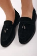 Лоферы женские Fashion черные с металлическим декором 347158_40 (25 см) - изображение 3