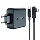 Сетевое зарядное устройство Acefast A37 PD100W+QC3.0 GaN (1USB-A/3C) + кабель Type-C to Type-C 2m Black - изображение 2