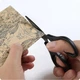 Комплект Ножиць 2шт HuoHou Heat-Plated Titanium Stationery Scissors Combination Black - зображення 3