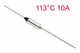 Термопредохранитель 113°C 10А250V RY01 (пр40132) - изображение 1