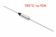 Термопредохранитель 195°C 10А250V RY01 (пр40184) - изображение 1
