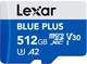 Карта пам'яті microSD Lexar Blue Plus 512GB з адаптером SD (LMSBLPL512G-BNANG) - зображення 2