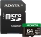 Karta pamięci microSD Adata Speed Plus 64GB z adapterem SD (UD64GUI3V30A2SP-RA1) - obraz 1
