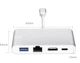 USB-hub Ewell USB 3.1 Type-C to HDMI / USB3.0 / Type-C /Ethernet, silver (EW158) - изображение 3