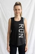 Спортивна майка жіноча RUN Apmi • Оверсайз • Світловідбивна • чорний S-M - зображення 1