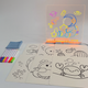 Светодиодная доска для рисования и заметок 30×30 см USB с LED-подсветкой - изображение 3