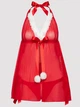 Ролевий костюм пеньюар Lovehoney новорічний 4XL Червоний - зображення 5