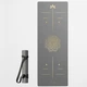 Премиальный коврик для йоги каучуковый Lita Asana Grey PU/coconut/rubber Yoga mat серый 183х68х0,5 см - изображение 1