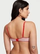 Комплект Victoria’s Secret модель Rosebud Dot Push-Up Bra +V-Trong Світло-бузковий з червоним 34B-XS - изображение 2