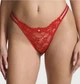 Мереживний комплект Victoria’s Secret із колекції Dream Angel,декорований стразами,(Бюстгальтер-бралетт+трусики бразильяни)Червоний M - изображение 9