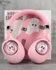 Накладні навушники дитячі бездротові з RGB підсвічуванням CatEar 892 Bluetooth Pink - зображення 6