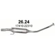 Резонатор POLMO Toyota Corolla 1.4/1.6 16V Sedan/Kombi алюмінізована сталь (26.24) - зображення 2