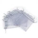 Подарочный Мешочек из Органзы, Прозрачный, Светло-Серый, 12х10см, 10 шт - изображение 1