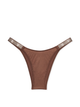 Трусики бразилиана Victoria's Secret Very Sexy Bombshell Shine Strap Brazilian Panty со стразами, M, коричневые - изображение 1