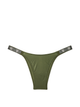 Трусики бразилиана Victoria's Secret Very Sexy Bombshell Shine Strap Brazilian Panty со стразами, M, зеленые - изображение 3