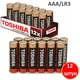 Батарейки Toshiba AAA (LR3) Alkaline 1.5V, лужні, міні пальчикові, 12 шт - зображення 1