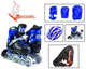 Комплект детских роликов Scale Sports Blue раздвижные + защита + шлем (29–33) - изображение 2