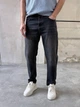 Мужские джинсы Difransel Slim Crop Fit 36 черные с потертостями - изображение 2